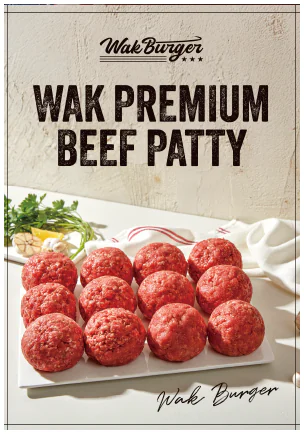WAK PREMIUM BEEF PATTY 포스터