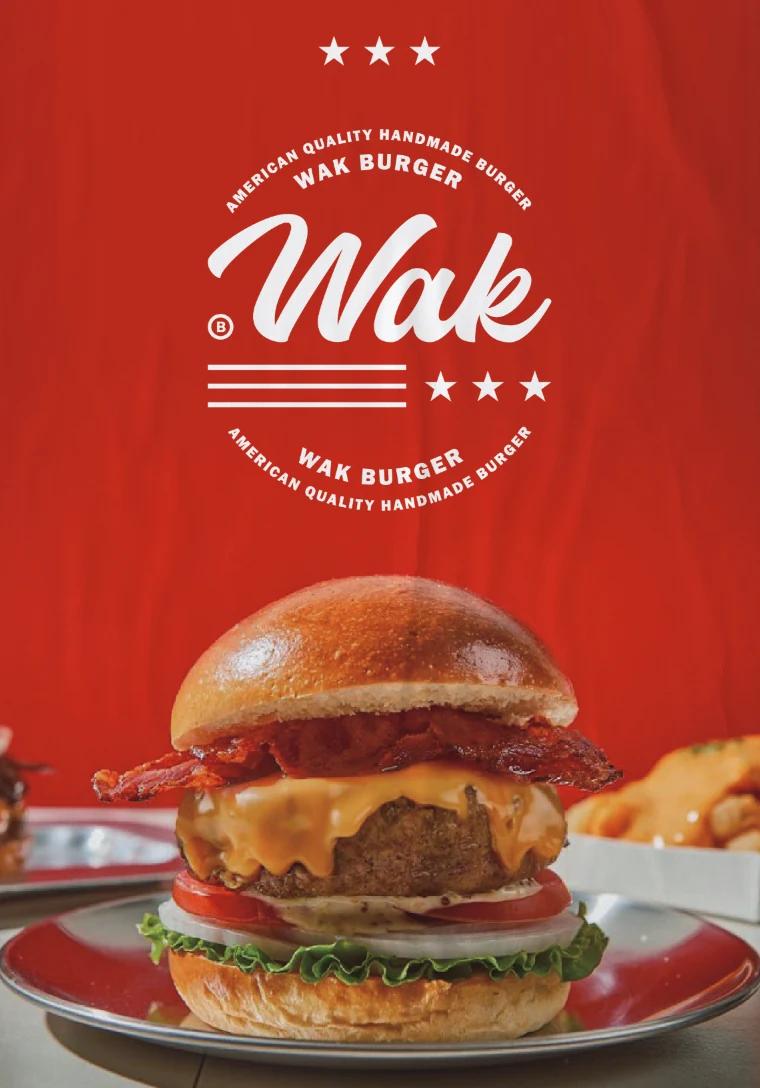 Wak Burger handmade burger poster