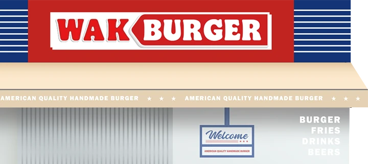 WAK BURGER 파사드